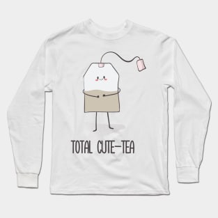 Total Cute-tea, Funny Cute Tea Bag Long Sleeve T-Shirt